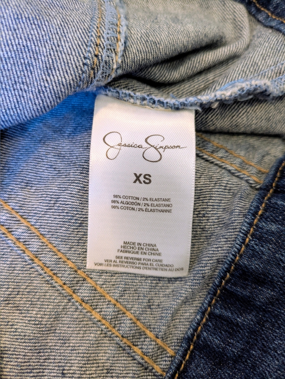 Jessica Simpson Cropped Jean Jacket - Picture 7 of 7